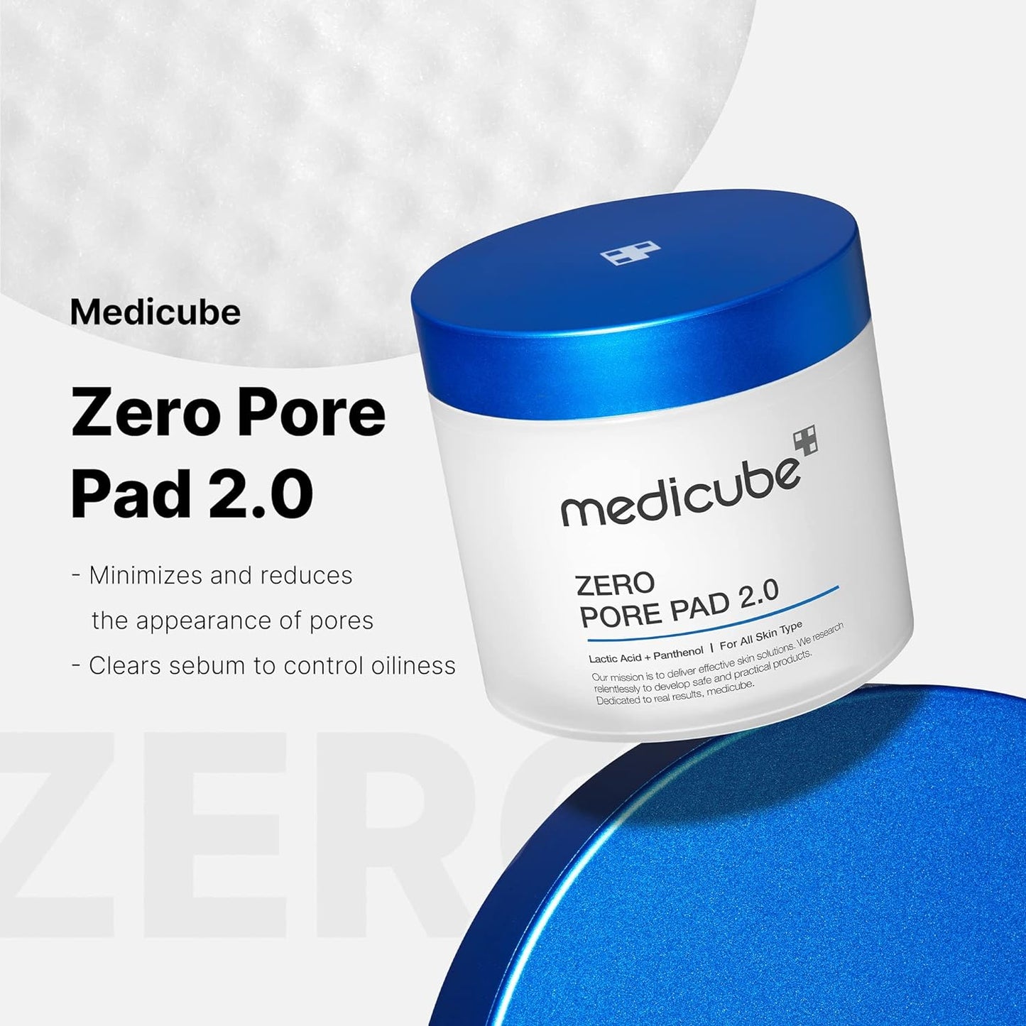 Medicube Zero Pore Pads 2.0 | 70 sheets | AHA+BHA pore + acne care