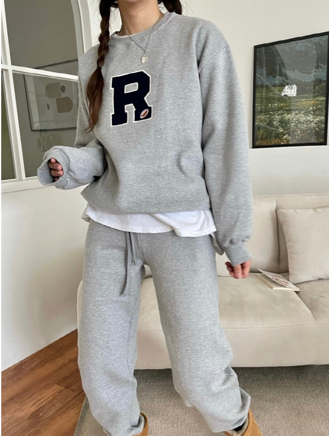 R Sweater Fleece Set