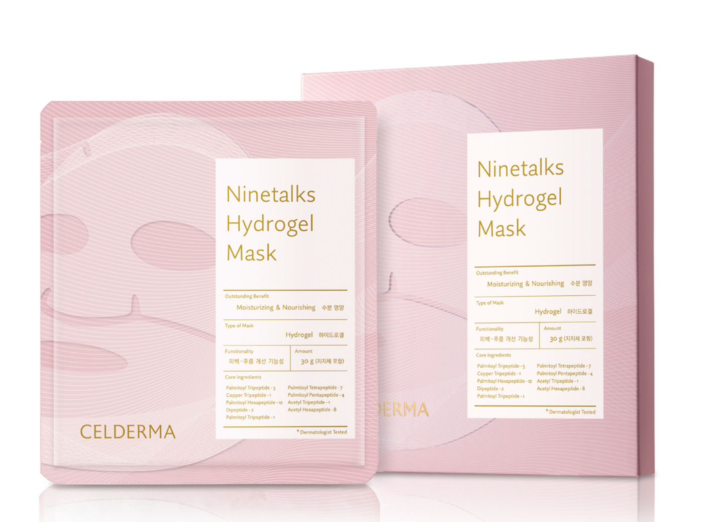 Celderma Ninetalks Hydrogel Facial Mask (30g*4)