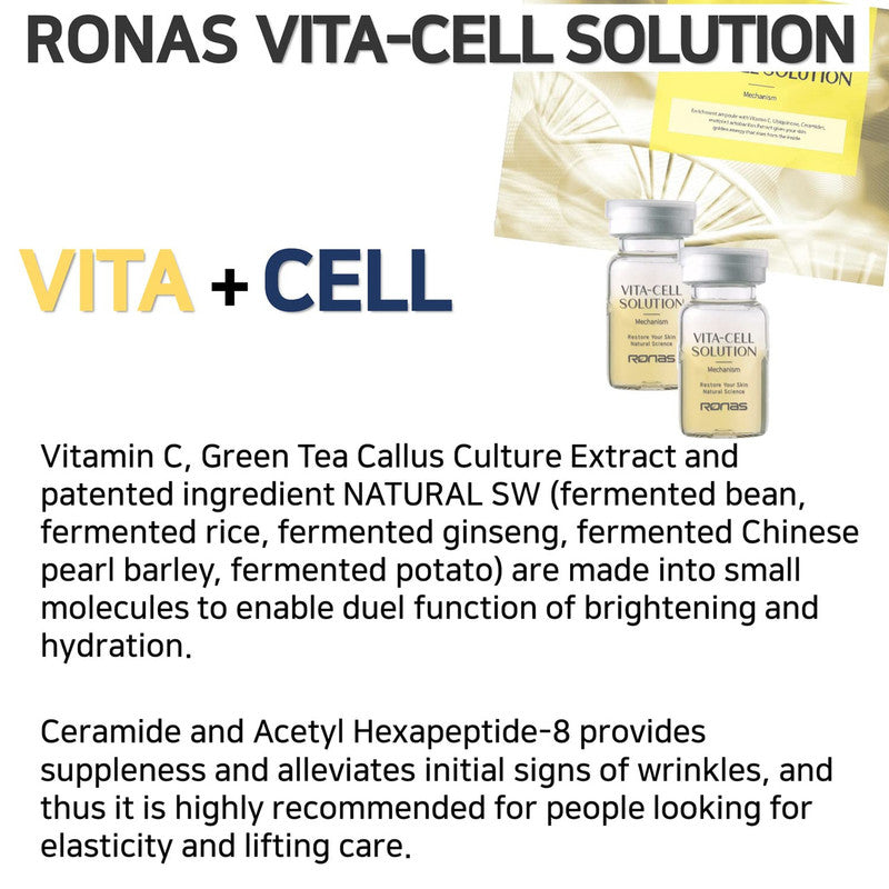 Ronas VITA Cell Solution,Anti Aging Serum (10vial)