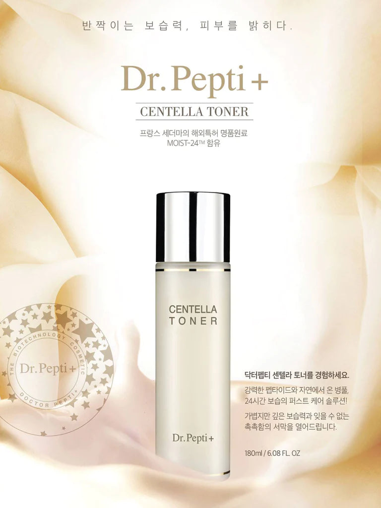 Dr Pepti Centella Toner Anti Wrinkle Brightening Centella Asiatica Peptide 180ml