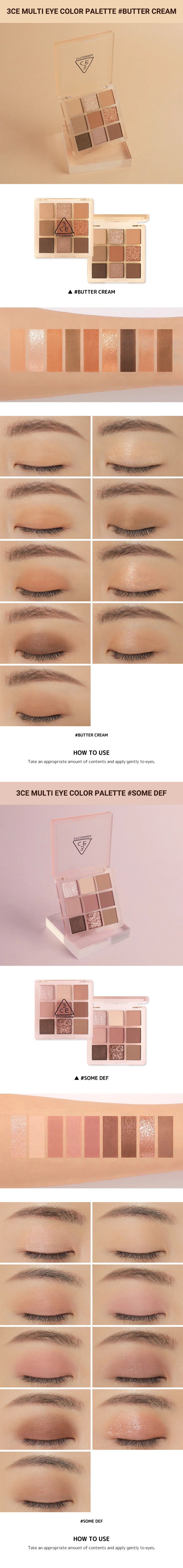 3CE multi eye color palette somedef