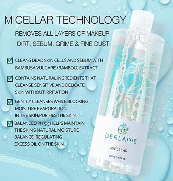 DERLADIE WITCH HAZEL CLEANSING WATER 500ml