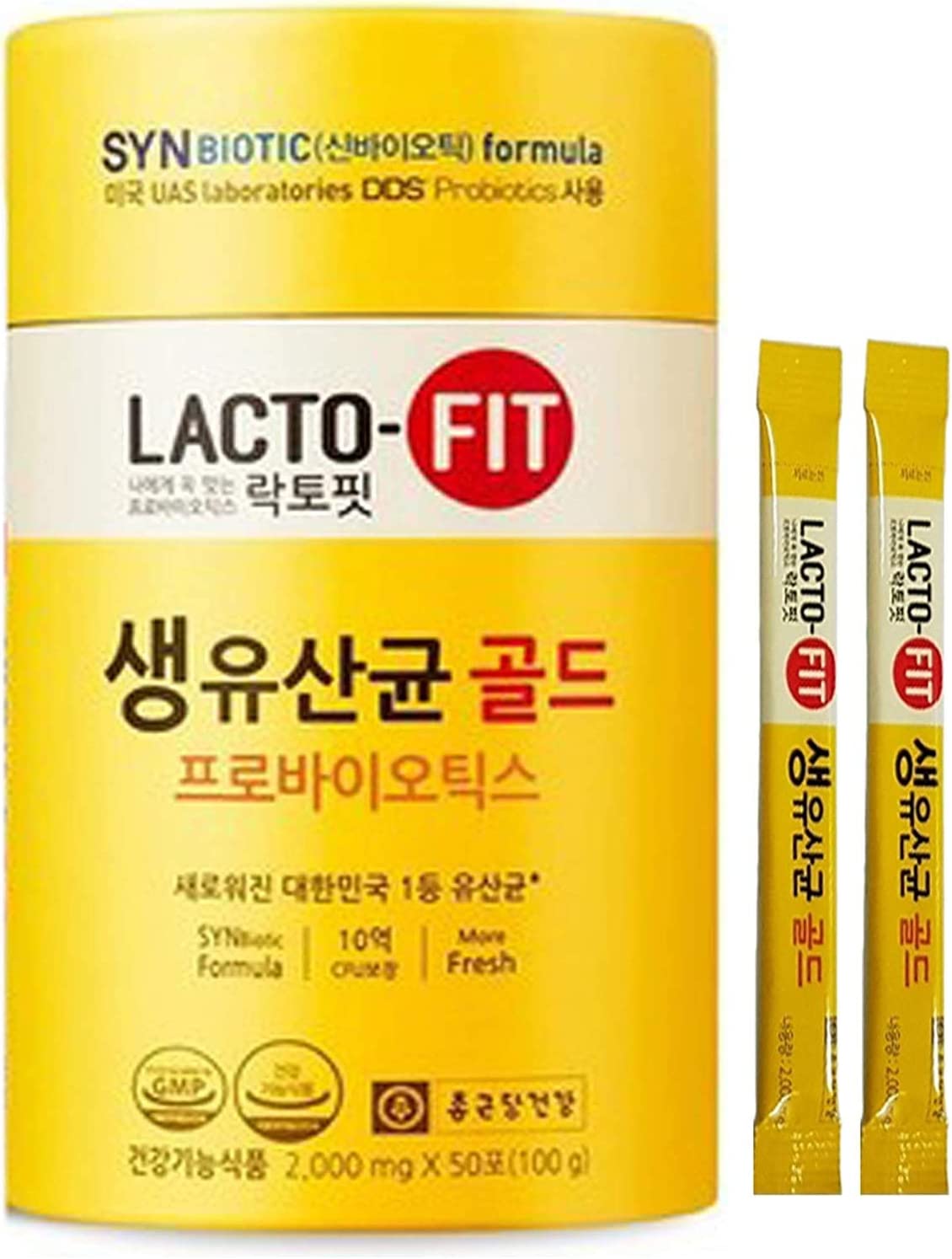 LACTO-FIT 5X Probiotics (Yellow) | 50 pcs