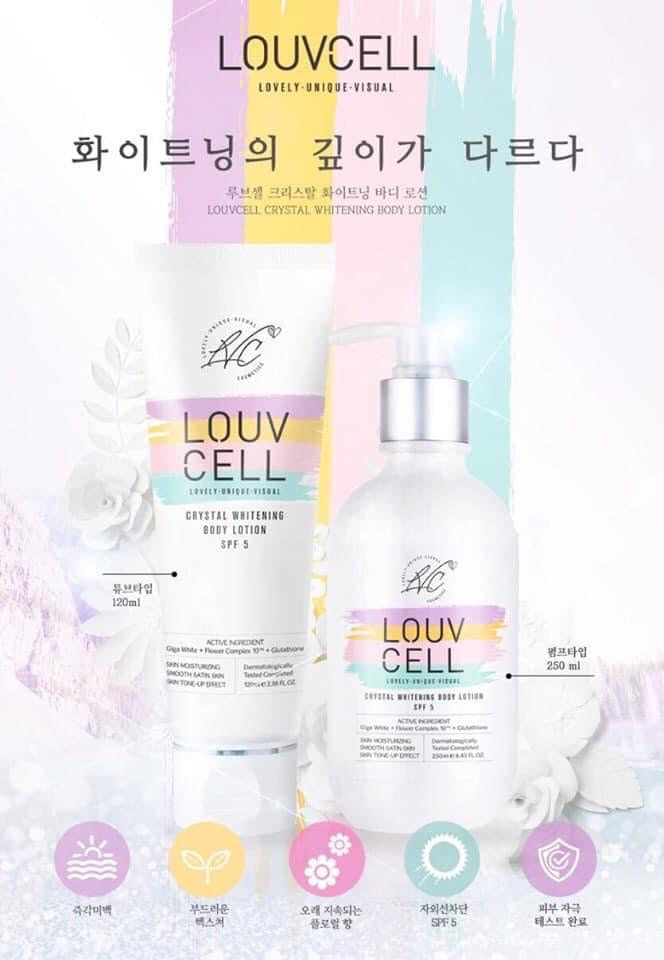 LOUV CELL Crystal Whitening Body Lotion