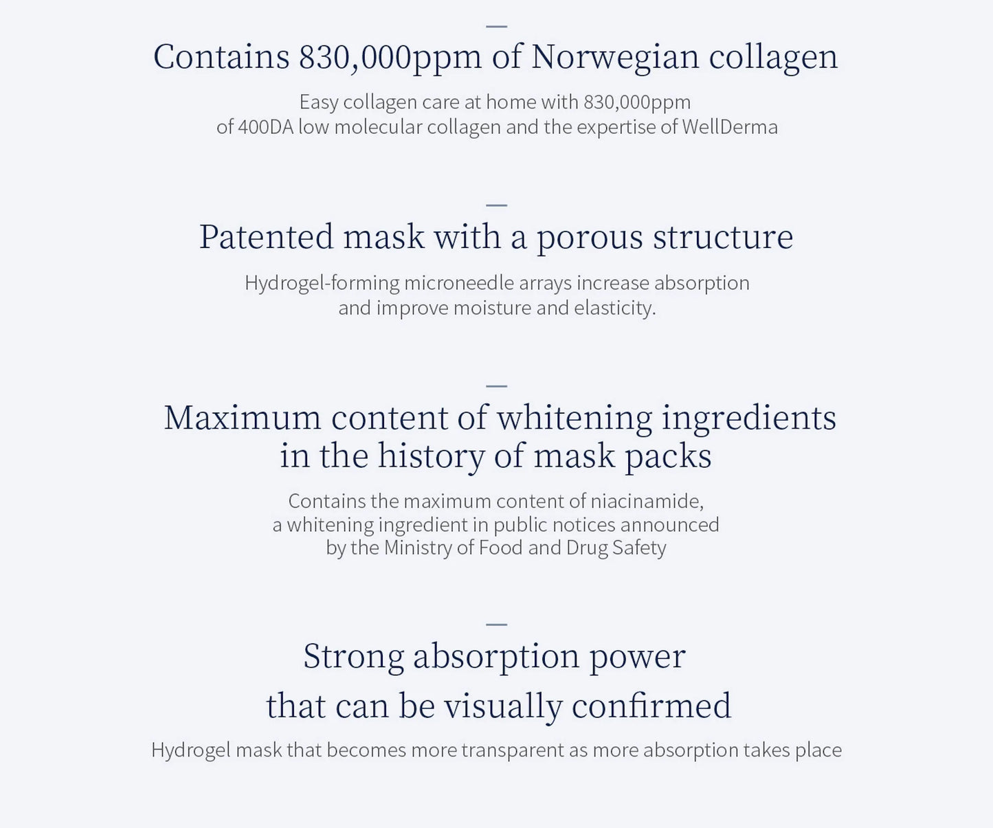 WellDerma Premium Sapphire Collagen Impact Fitting Mask