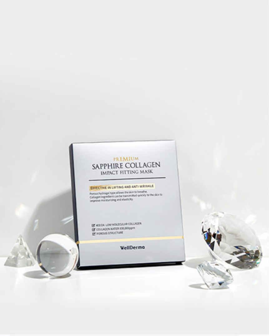 WellDerma Premium Sapphire Collagen Impact Fitting Mask